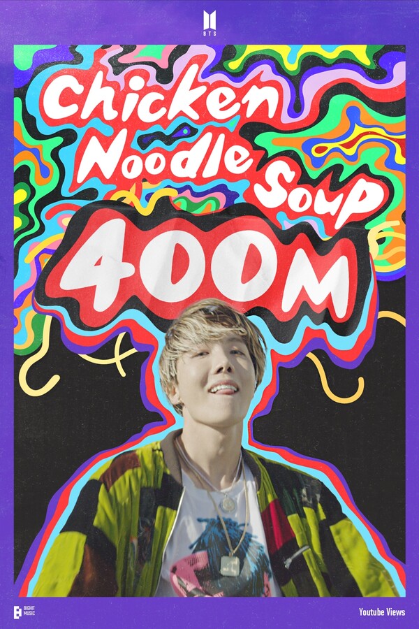 J-Hope 'Chicken Noodle Soup' MV Hits 400 Million Views on YouTube