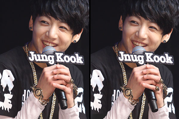 2013] BTS Jungkook, Find the differences between two photos < Find