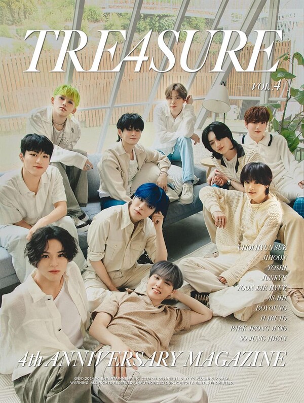 TREASURE Celebrates 4th Anniversary with Special Magazine Release