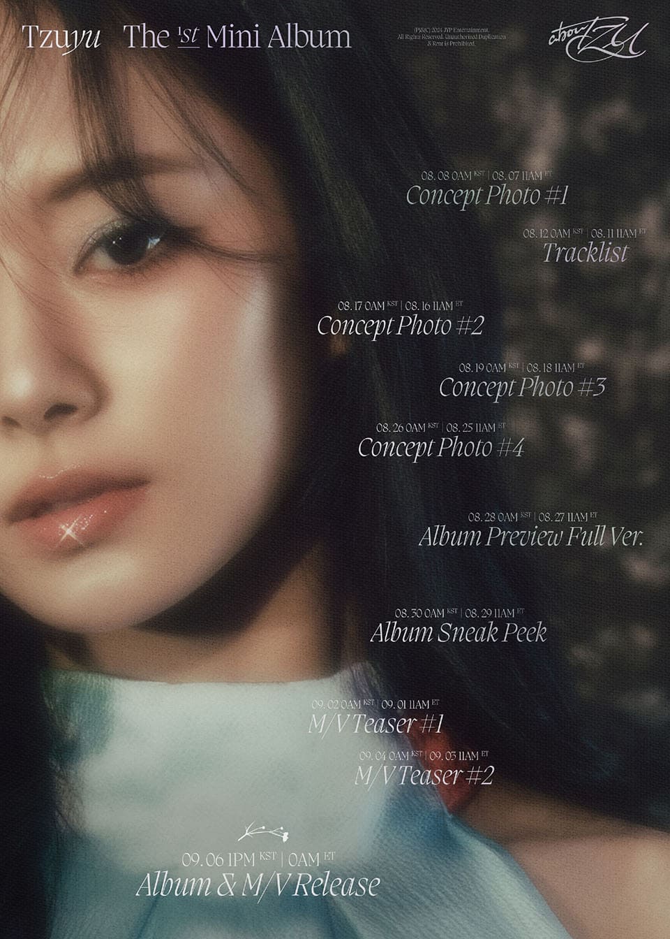TWICE Tzuyu to Debut Solo with 'abouTZU' on September 6 [Timeline