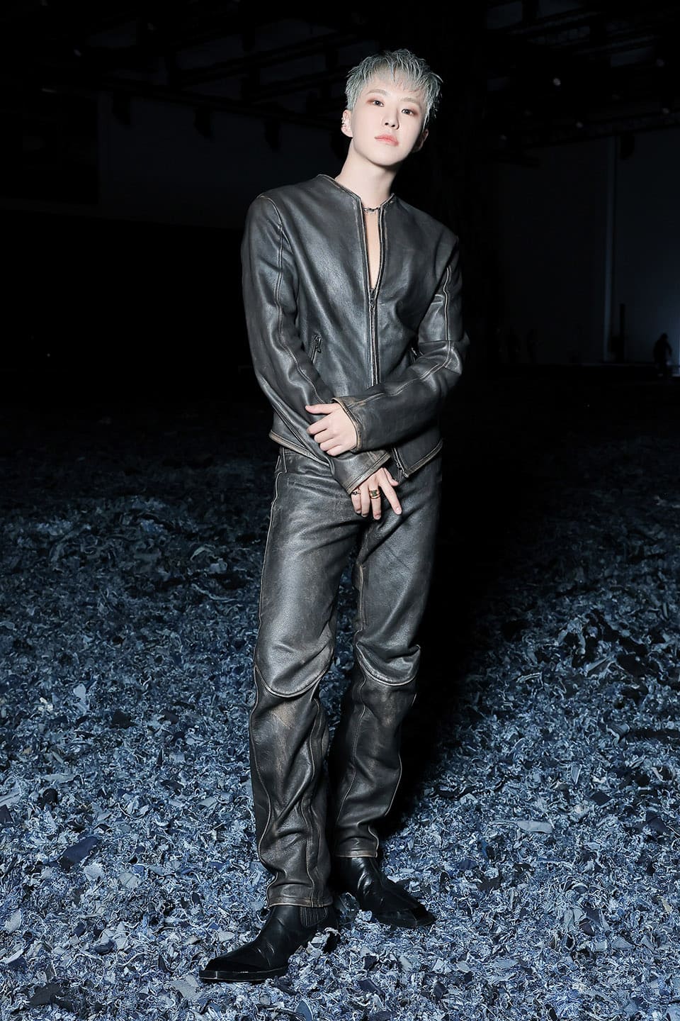 SEVENTEEN's Hoshi Steals the Spotlight in Milan with Bold Leather