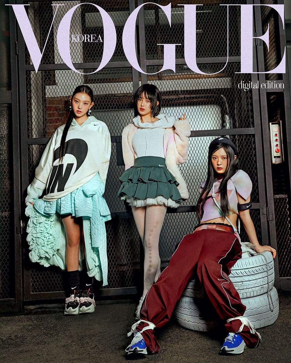 newjeans ニュージーンズ VOGUE KOREA 未開封 NewJeans Graces 'Vogue Korea' Digital Cover, Showcasing Dynamic
