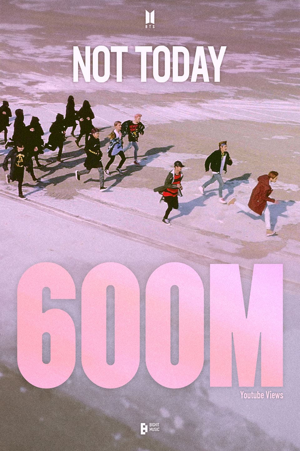 Image : BTS 'Not Today' MV Surpasses 600 Million Views ⓒ YouTube 'HYBE LABELS'