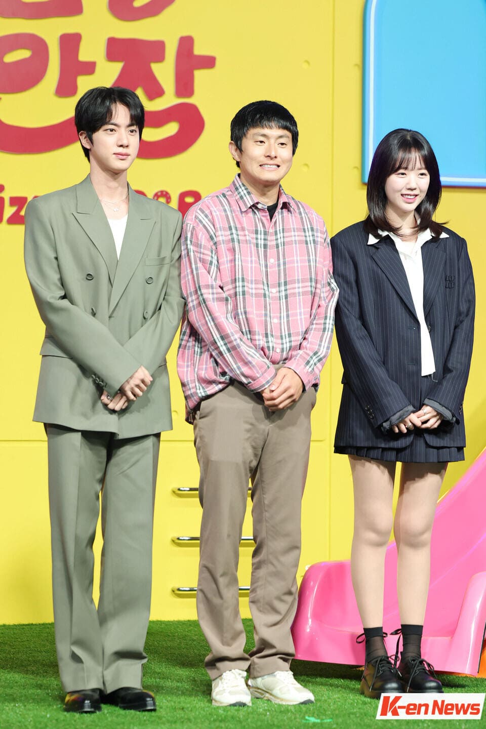 ภาพ : BTS’s จินเข้าร่วมงานแถลงข่าวการผลิตสำหรับ Netflix Variety Show 'Kian's Bizarre B & B ⓒ Lee Hye-young (lhy@hankooki.com)
