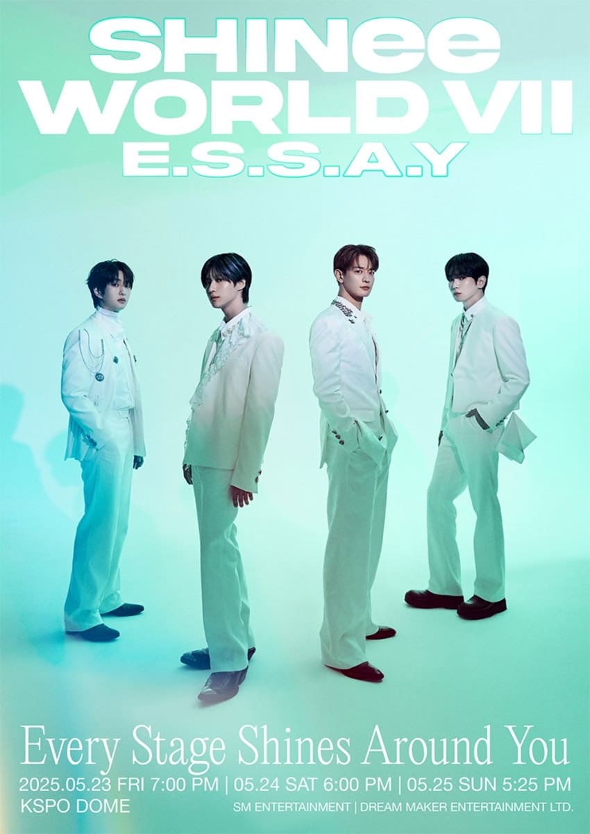 SHINee Unveils New Poster for 7th Solo Concert 'SHINee WORLD Ⅶ