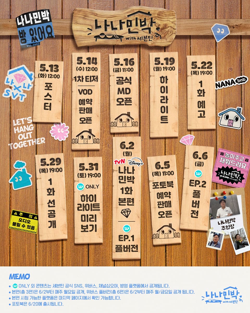 รูปภาพ: เกสต์เฮาส์ของนานากับ SEVENTEEN ⓒไข่กำลังจะมา HYBE