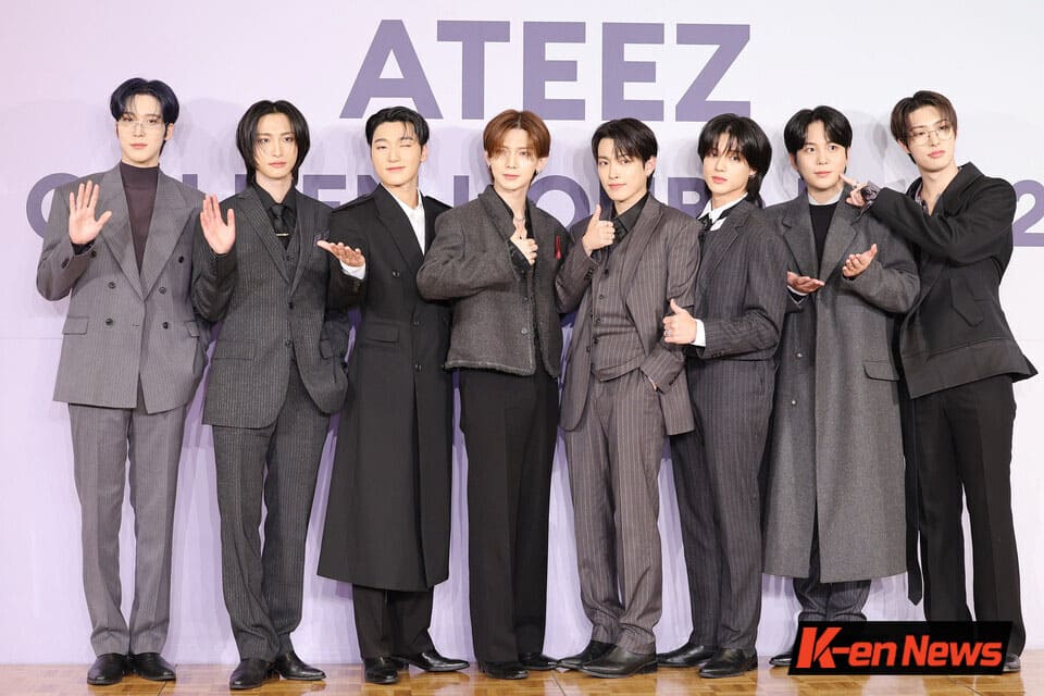ภาพ: วง ATEEZ เข้าร่วมงานแถลงข่าวเปิดตัวมินิอัลบั้มชุดที่ 11 'Golden Hour: Part.2' ⓒLee Hye-young, lhy@hankooki.com