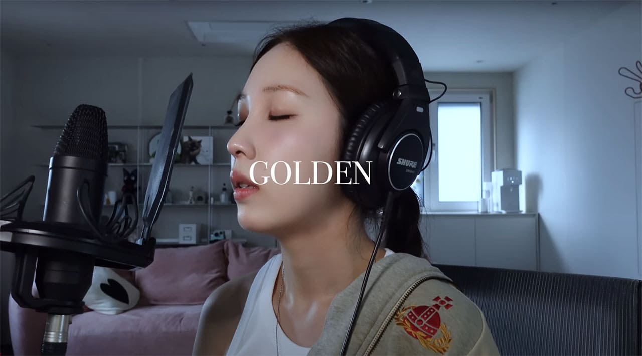 Image : She's gone, Tears, and Golden | HUNTR/X (KPop Demon Hunters) Cover ⓒ YouTube 'KwonJinAh'