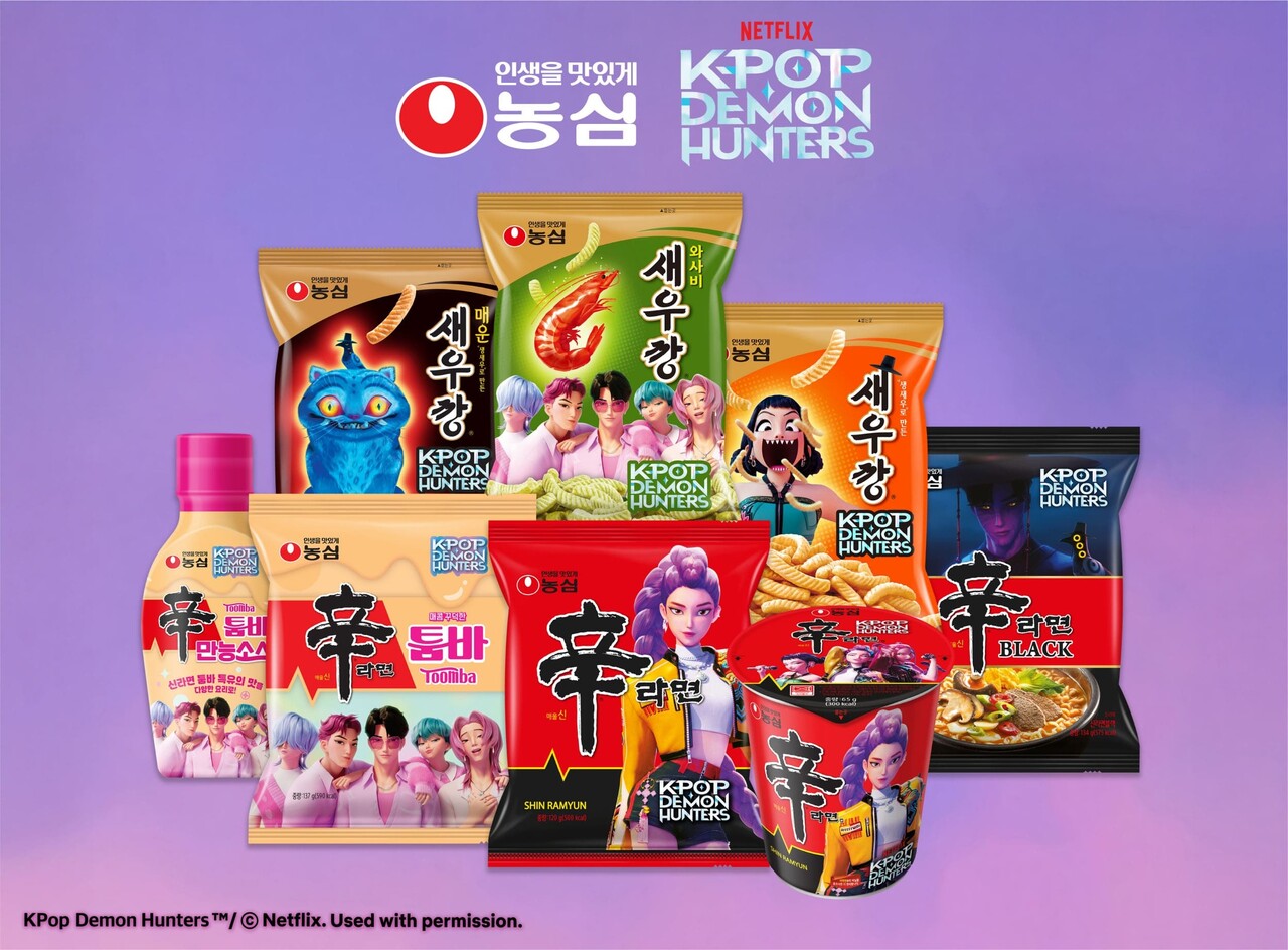 Image : Nongshim's Shin Ramyun and Saewookkang collaborating with Netflix's 'K-POP Demon Hunters' ⓒ Nongshim
